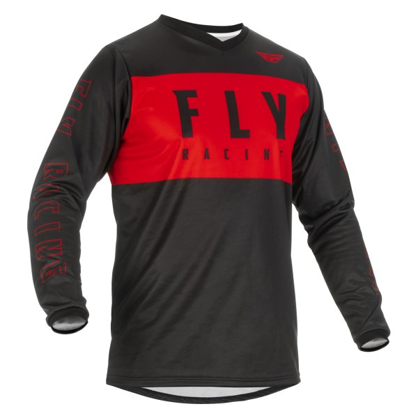 Fly Racing® - Men's F-16 Small Red/Black Long Sleeve Jersey