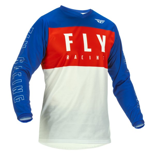 Fly Racing® - F-16 Men's Jersey (Small, Red/White/Blue)