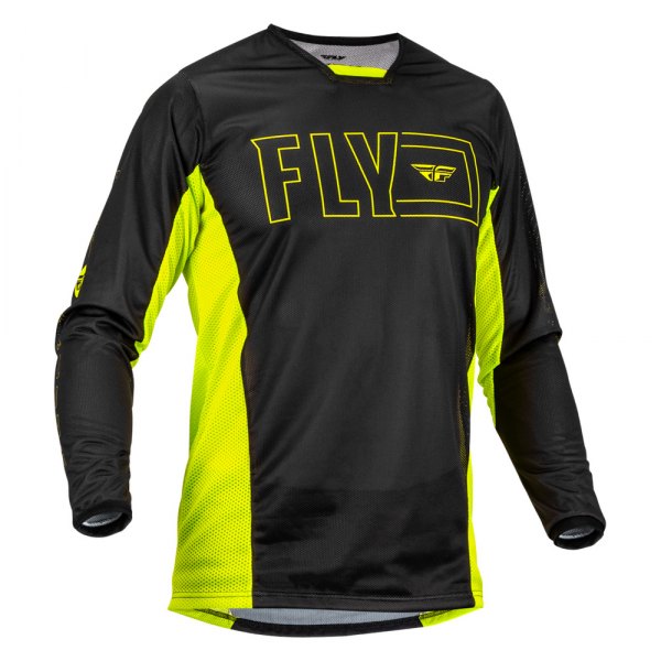Fly Racing® - Kinetic Mesh Jersey (Large, Hi-Viz/Black)