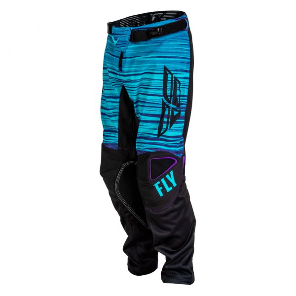 Fly Racing® - Kinetic Mesh Youth Pants (22, Black/Blue/Purple)