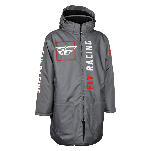 Fly Racing® - Pit Coat (Gray/Red)