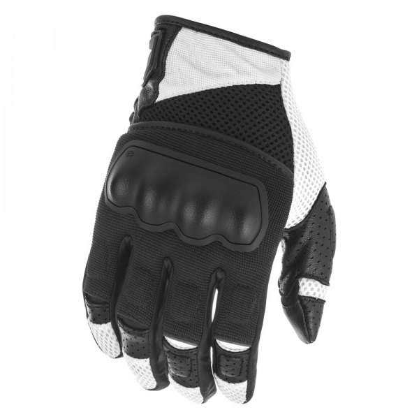 Fly Racing® - Coolpro Force V2 Men's Gloves (Large, Black/White)