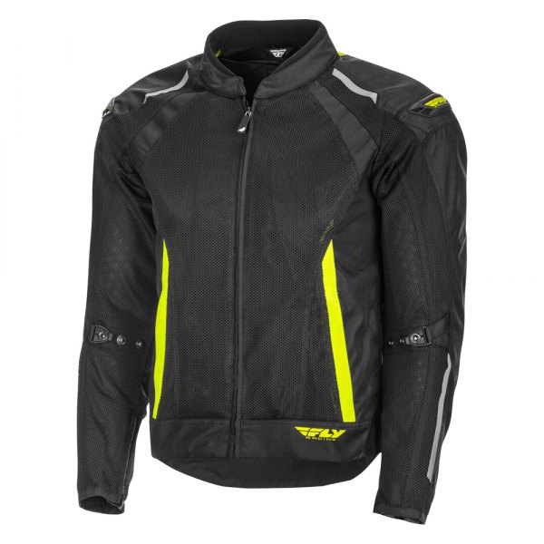 Fly Racing® - Coolpro Mesh Men's Jacket (Large, Black/Hi-Viz)