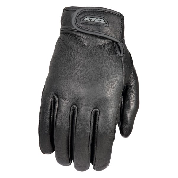 Fly Racing® - Rumble Solid Men's Leather Gloves (Small, Black)