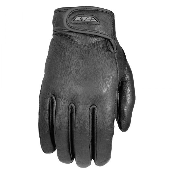 Fly Racing® - Rumble Solid Men's Leather Gloves (Medium, Black)