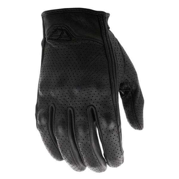 Fly Racing® - Thrust Perforated Men's Leather Gloves (Small, Black)