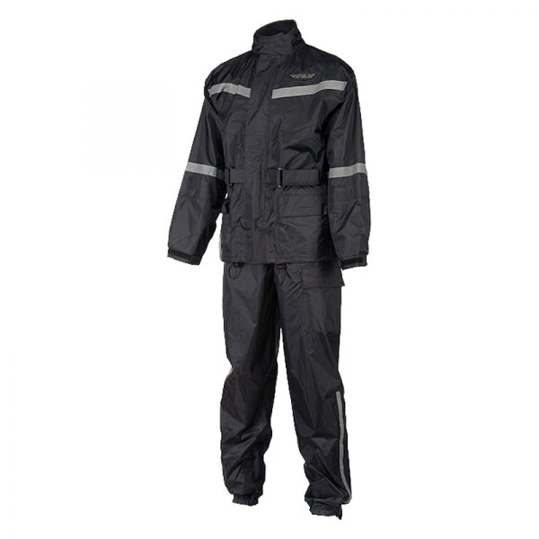 Fly Racing® - 2-Piece Rain Suit (Large, Black)