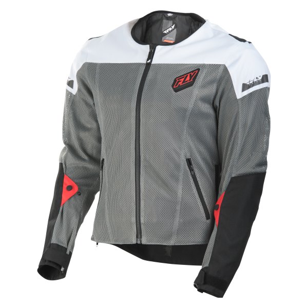 Fly Racing® - Flux Air Men's Mesh Jacket (Small, Black/White)