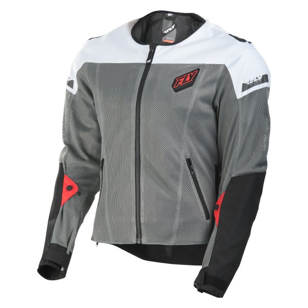 Fly Racing® - Flux Air Men's Mesh Jacket (Medium, Black/White)