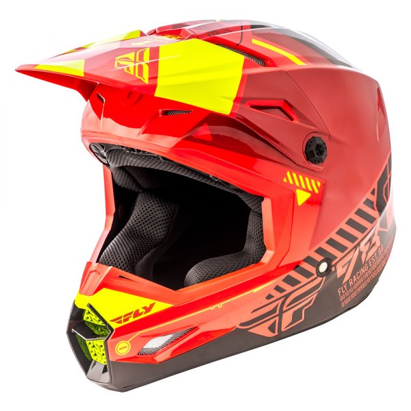 Fly Racing® - Elite Small Red/Black/Hi-Viz Off-Road Helmet