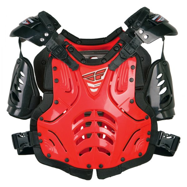 Fly Racing® - Convertible II Youth Roost Guard (Junior (80-150 lbs), Red)