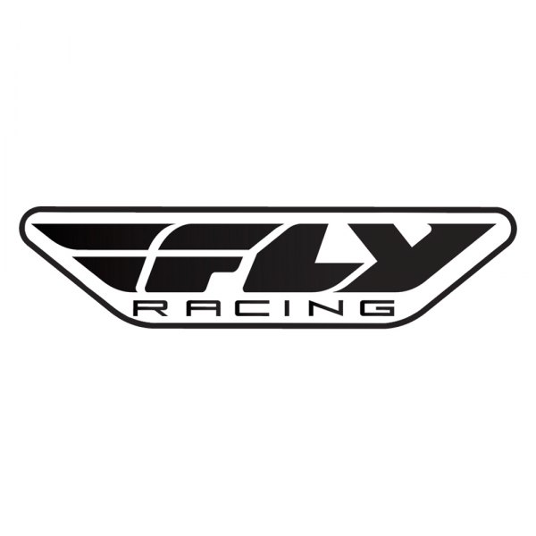 Fly Racing® - "Fly Racing" Black/White Moto Decals