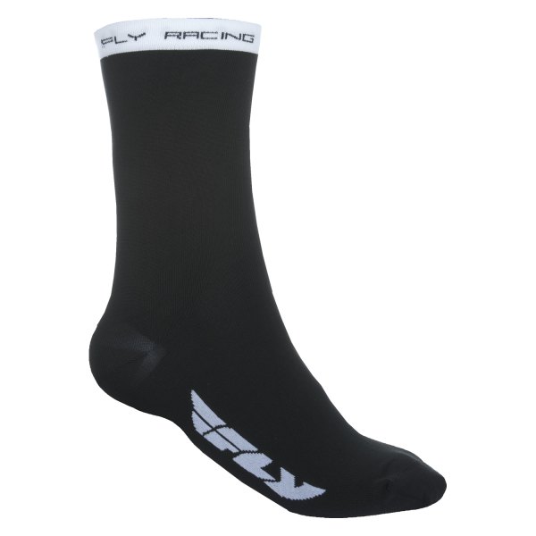 Fly Racing® - Shorty Crew Socks (Large/X-Large, Black)