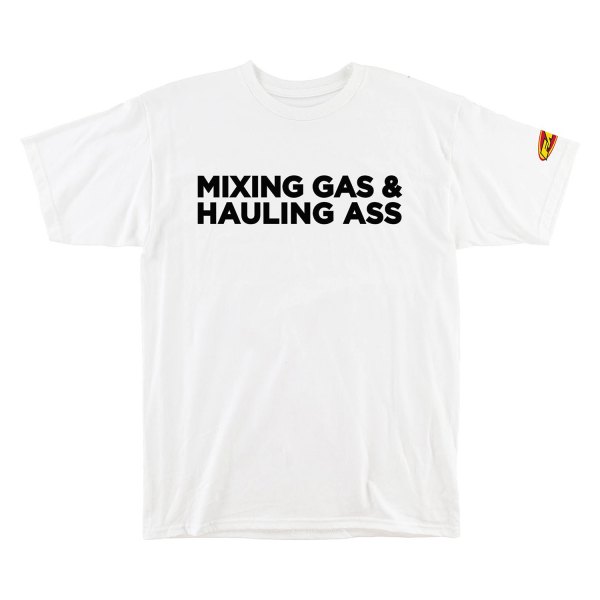 FMF Apparel® - Gass Men's T-Shirt (Medium, White)