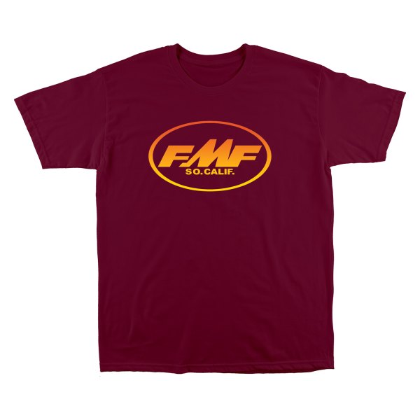 FMF Apparel® - Slope Men's T-Shirt (Medium, Burgundy)