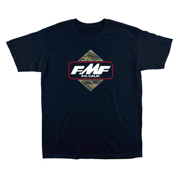 FMF Apparel® FA9118907-NVY-XL - Triple Men's T-Shirt - MOTORCYCLEiD.com
