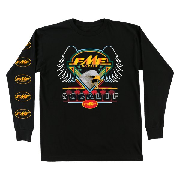 FMF Apparel® - Flagship Men's Long Sleeve Shirt (Large, Black)