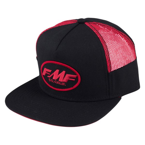 FMF Apparel® - Slick Hat (One Size, Black/Red)