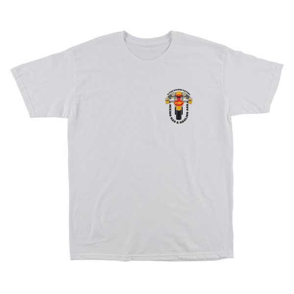 FMF Apparel® - Elbows Out Men's T-Shirt (Medium, White)