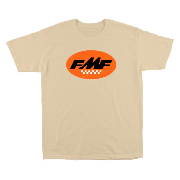 FMF Apparel® - Scrambler T-Shirt (Large, Natural)