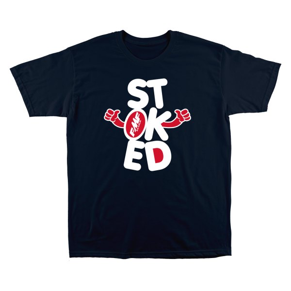 FMF Apparel® - Stoked T-Shirt (Large, Navy)