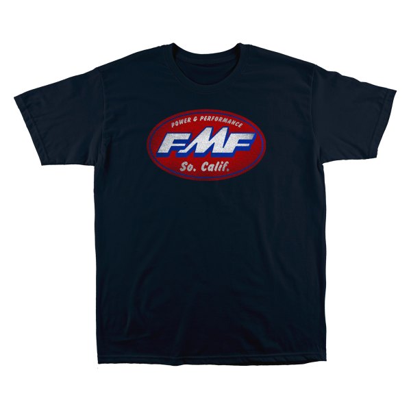 FMF Apparel® - Greased Men's Tee (Medium, Navy)