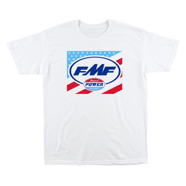 FMF Apparel® - House Of Freedom Tee (Large, White)