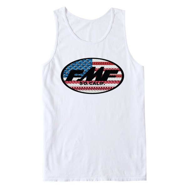 FMF Apparel® - American Metal Men's Tank Top (X-Large, White)