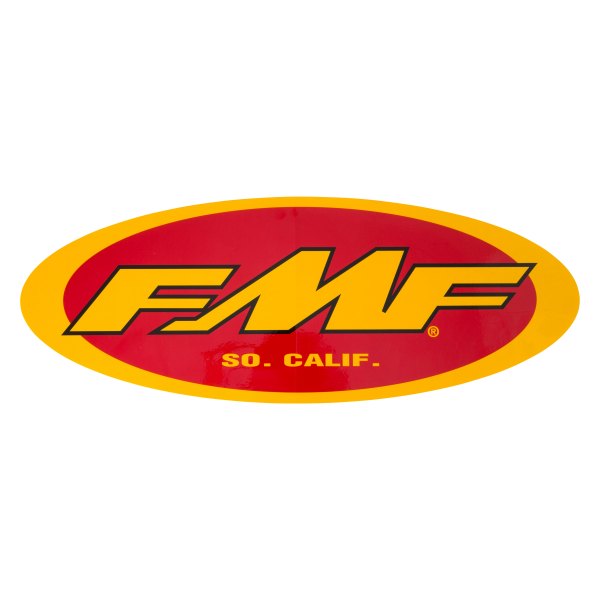 FMF Racing® - "FMF" Yellow/Red Trailer Decal