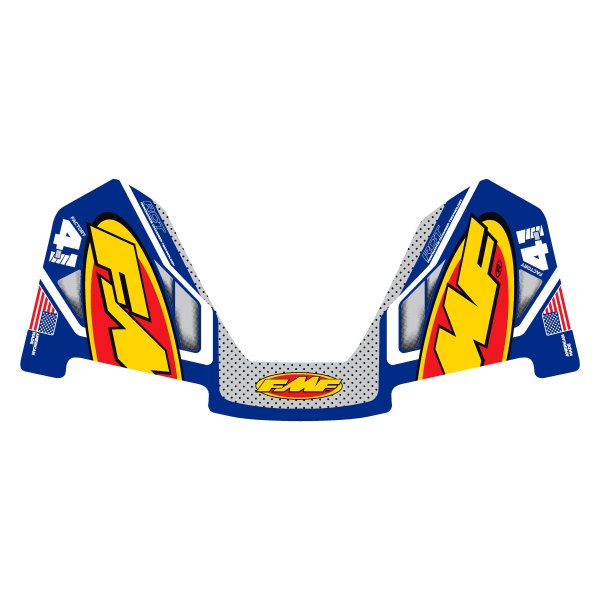 FMF Racing® - "FMF" 4.1 Colorways 2020 Blue Replacement Exhaust Decal Kit