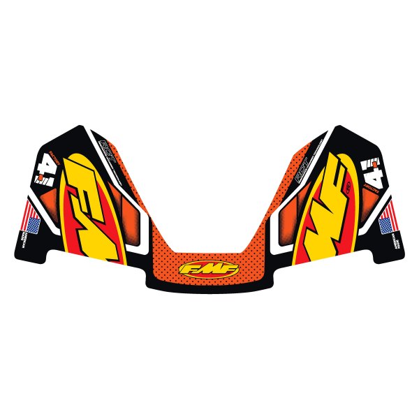 FMF Racing® - "FMF" 4.1 Colorways 2020 Orange Replacement Exhaust Decal Kit
