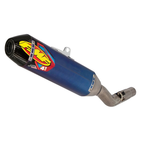 FMF Racing® - Factory 4.1 RCT™ Blue Anodized Slip-On Muffler with Stainless Mid Pipe