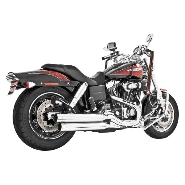  Freedom Performance® - Signature 2-2 Chrome Slip-On Muffler On Vehicle