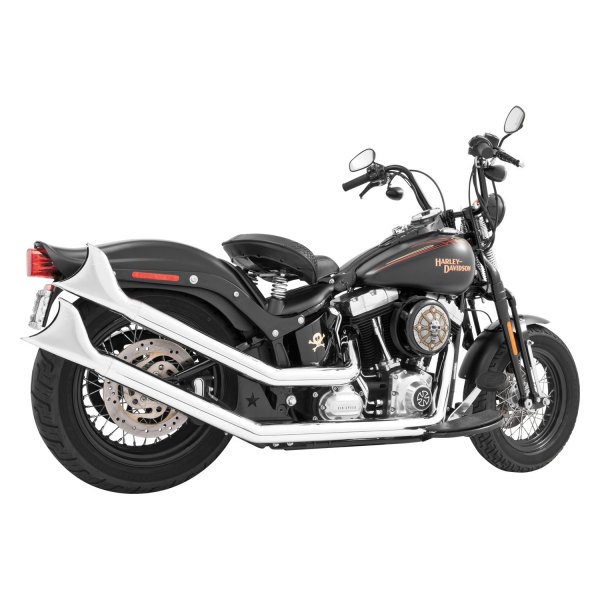  Freedom Performance® - Sharktail Upsweeps Chrome Exhaust System On Vehicle