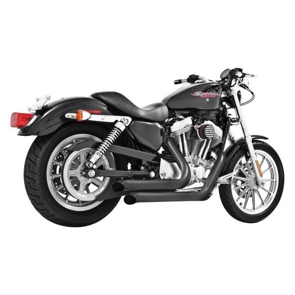  Freedom Performance® - Declaration 2-2 Black Turnout Exhaust System On Vehicle