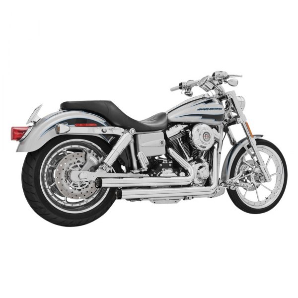  Freedom Performance® - 2-2 Chrome Staggered Dual Exhaust System On Vehicle