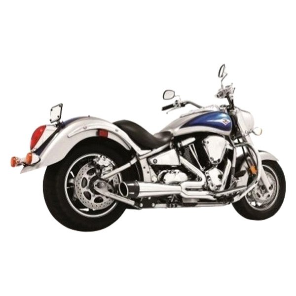 Freedom Performance® - 2-1 Combat 2-1 Long Chrome Exhaust System with Black Tip