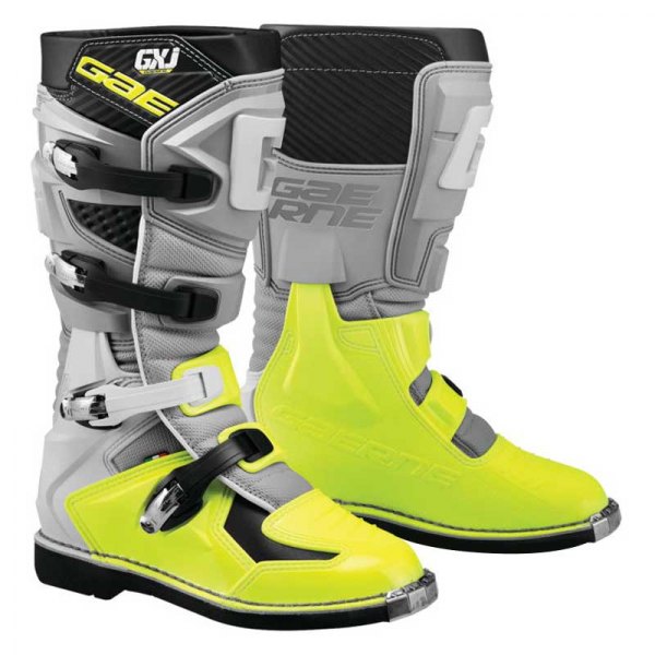 Gaerne® - GXJ Youth Boots (US 5, Gray/Fluo Yellow)