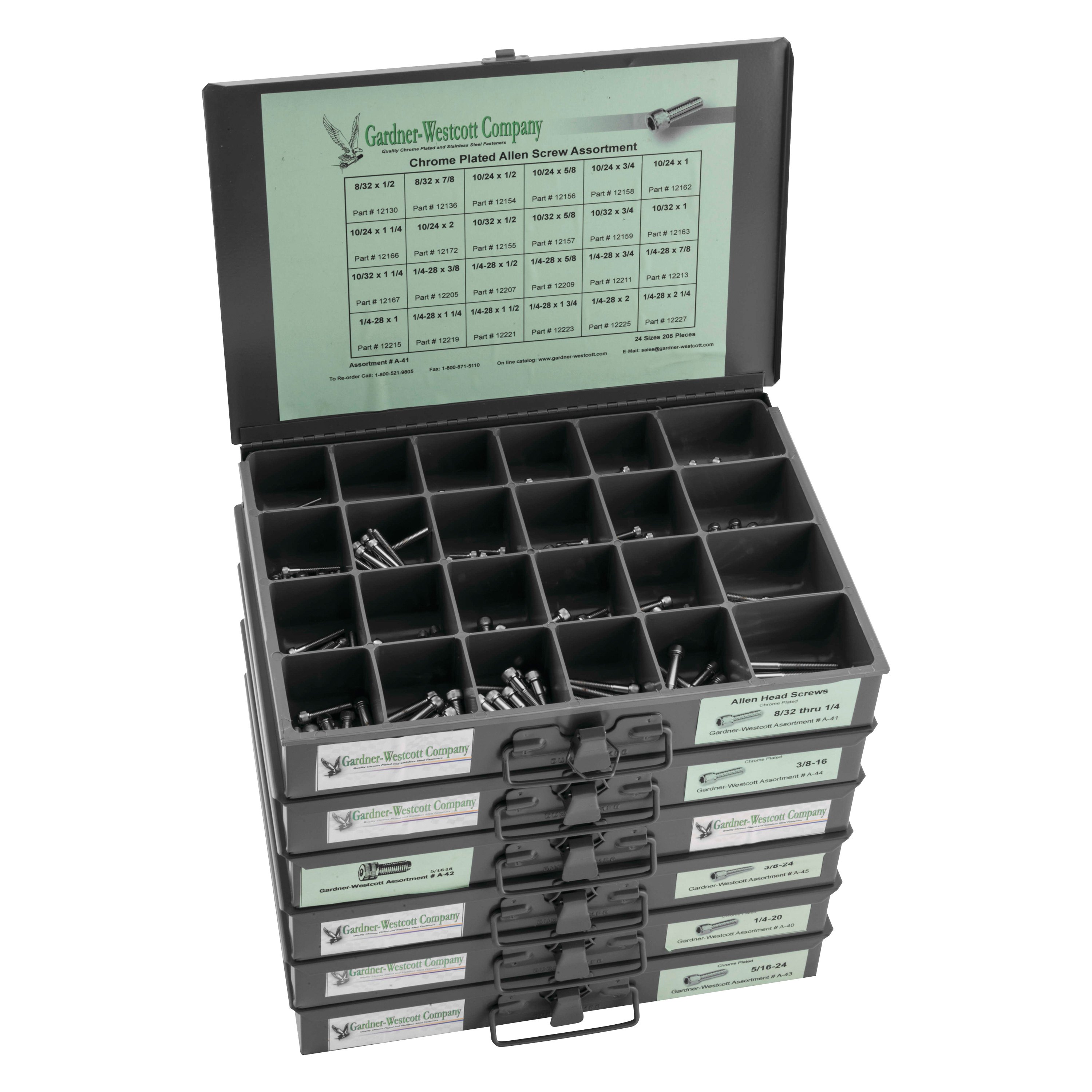 GardnerWestcott® A50P Allen 6Tray Assortment