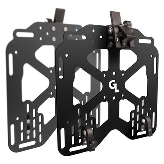 Giant Loop® - Round the World Black Pannier Mount Kits for 16-18mm Tubular Luggage Racks