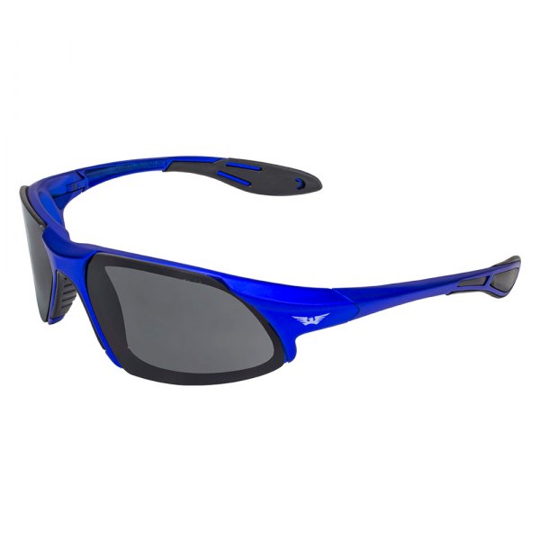 Global Vision® - Code-8 Metallic Motorcycle Safety Sunglasses