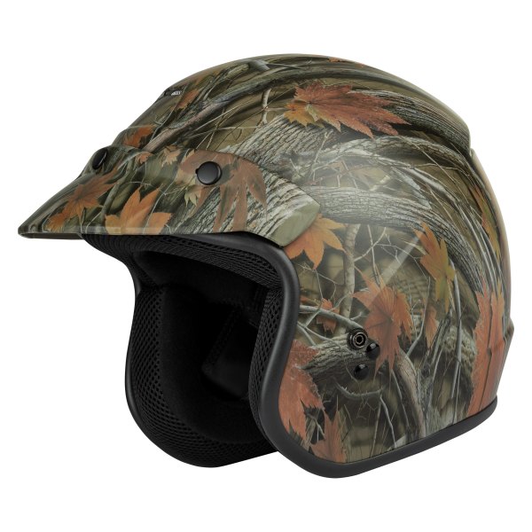GMAX® - OF-2 Leaf Camouflage Open Face Helmet