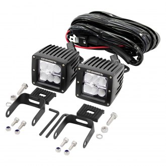 Go Rhino® 751002 - 2x18W Cube White Housing Combo Spot/Flood Beam LED Lights