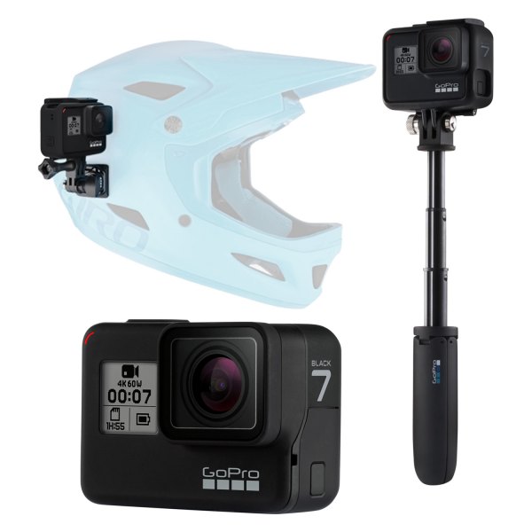 GoPro® - HERO7 4K 30 FPS Black Action Camera Kit