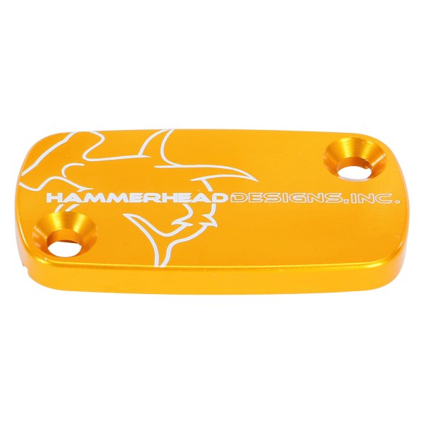 Hammerhead Designs® - Front Aluminum Gold Brake Master Cylinder Cap