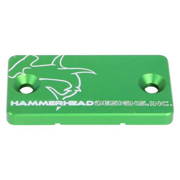 Hammerhead Designs® - Front Aluminum Green Brake Master Cylinder Cap