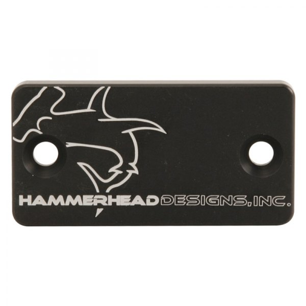 Hammerhead Designs® - Front Aluminum Black Brake Master Cylinder Cap