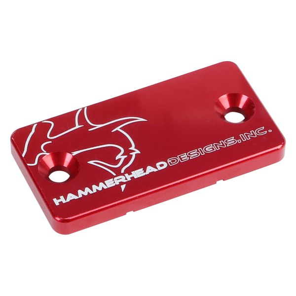 Hammerhead Designs® - Rear Aluminum Red Brake Master Cylinder Cap