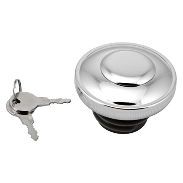 HardDrive® - Non-Vented Chrome Gas Cap with Lock and Cover