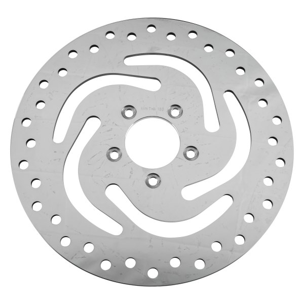 HardDrive® - Front Right Stainless Steel Polished Drilled Vented OEM Brake Rotor